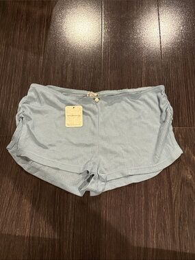 Free People Intimately sparkling waters M blue pajama shorts NWT